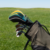Bahamas Flag Gorgeous Patriotic Golf Headcover (In SItu)