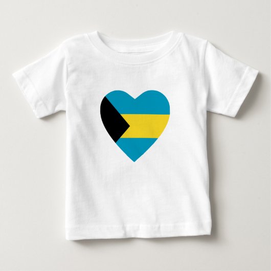 Bahamas Flag Herz T - Shirt (Vorderseite)