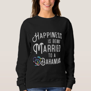 Bahamas Flag Hochzeitstag Verlobung Bahami Bahami Sweatshirt
