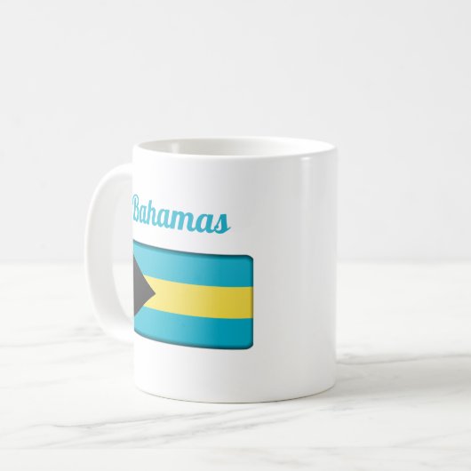 Bahamas Flag Kaffee-Tasse Kaffeetasse (Vorderseite Links)