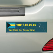Bahamas Flag + Karte Autoaufkleber (Auf Auto)