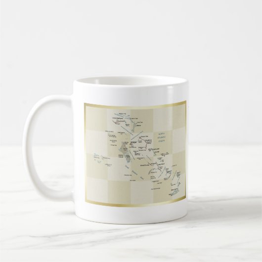 Bahamas Flag + Karte Tasse (Links)