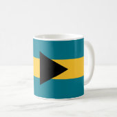 Bahamas Flag Keramik Tasse (VorderseiteRechts)