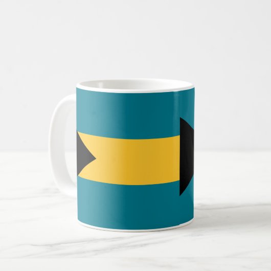 Bahamas Flag Keramik Tasse (Vorderseite Links)
