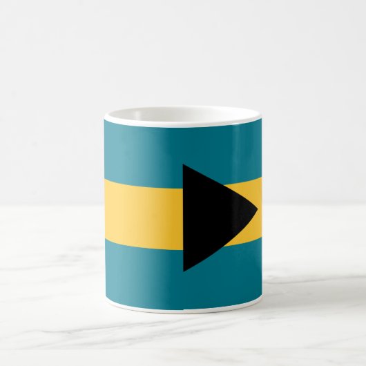 Bahamas Flag Keramik Tasse (Mittel)