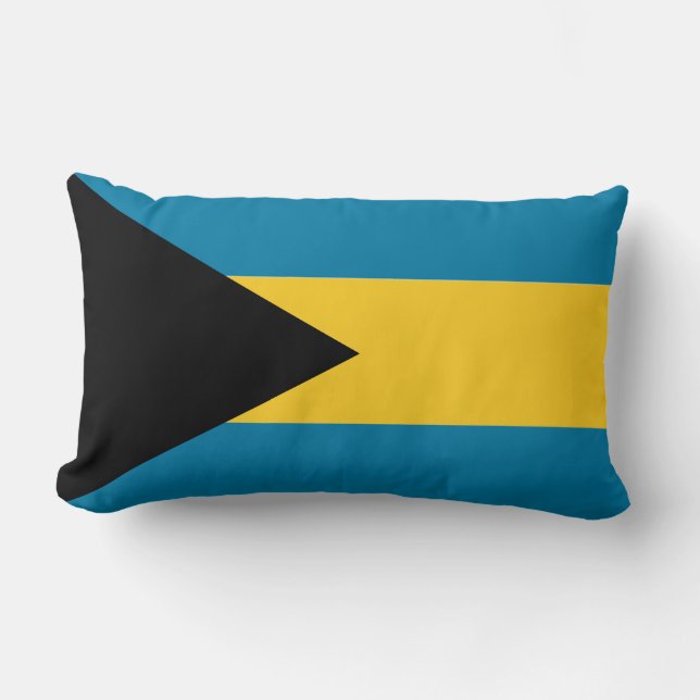 Bahamas-Flag-Kissen Lendenkissen (Vorderseite)