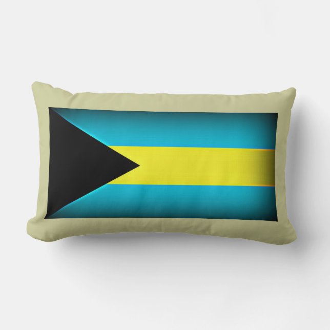 Bahamas Flag Lumbar Pillow Lendenkissen (Vorderseite)