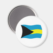 Bahamas Flag Magnet (Vorderseite/Rückseite)
