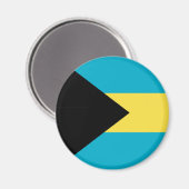 Bahamas Flag Magnet (Vorderseite/Rückseite)