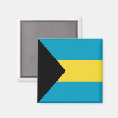 Bahamas Flag Magnet (Vorderseite/Rückseite)