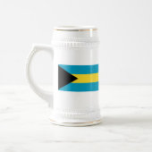 Bahamas Flag ~ Map-Tasse Bierglas (Links)