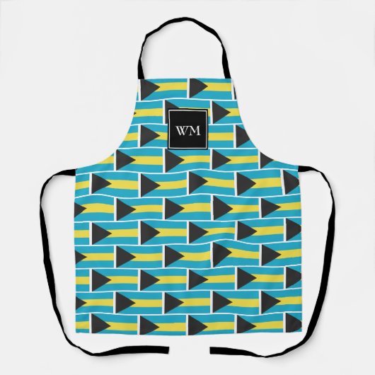 BAHAMAS FLAG | Monogramm | Bahamas Schürze (Vorderseite)