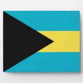 Bahamas Flag Plaque Fotoplatte (Vorderseite)