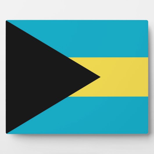 Bahamas Flag Plaque Fotoplatte (Vorderseite)