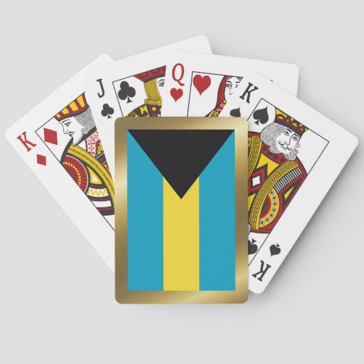 Bahamas Flag Playing Cards Spielkarten (Rückseite)