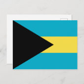 Bahamas Flag Postkarte (Vorne/Hinten)