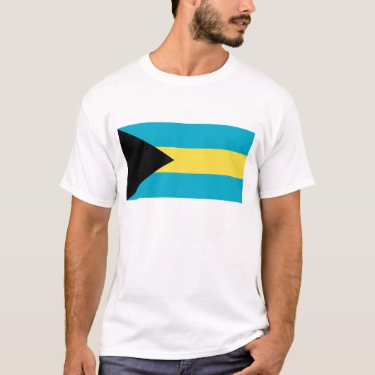 Bahamas Flag T-Shirt, T-Shirt (Vorderseite)