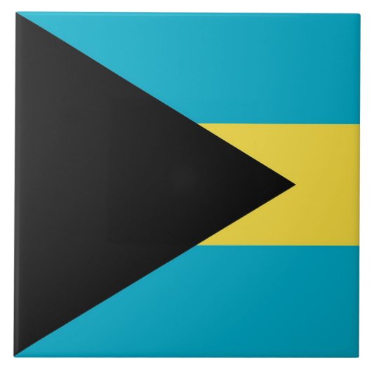 Bahamas Flag Tile Fliese (Vorderseite)