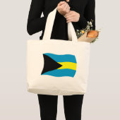 Bahamas Flag Tote Bag Jumbo Stoffbeutel (Vorderseite (Produkt))