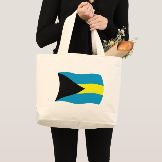 Bahamas Flag Tote Bag Jumbo Stoffbeutel (Vorderseite (Produkt))