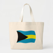 Bahamas Flag Tote Bag Jumbo Stoffbeutel (Vorne)