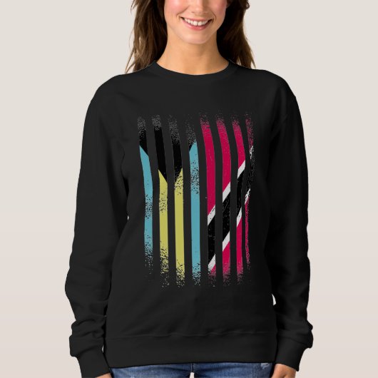 Bahamas Flag Trinidad&Tobago Grown Country Flags S Sweatshirt (Vorderseite)
