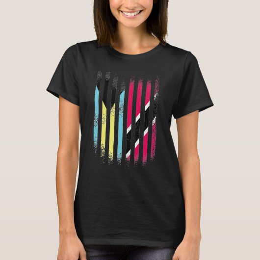 Bahamas Flag Trinidad&Tobago Grown Country Flags S T-Shirt (Vorderseite)