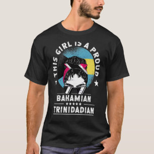 Bahamas Flag Trinidad und Tobago Grown Women Girl T-Shirt