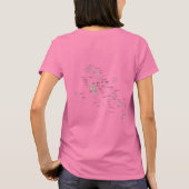 Bahamas Flag und Map dk T - Shirt (Rückseite)