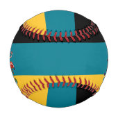 Bahamas Flag und Wappen Patriotisch Baseball (Rückseite)