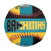 Bahamas Flag und Wappen Patriotisch Baseball (Vorderseite)
