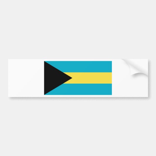Bahamas-Flagge Autoaufkleber (Vorne)