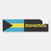 Bahamas-Flagge Autoaufkleber (Vorne)