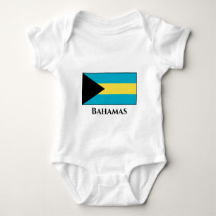 Bahamas-Flagge Baby Strampler