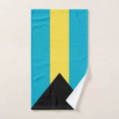 Bahamas-Flagge Badhandtuch Set (Handtuch)