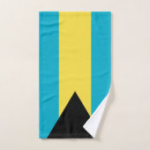 Bahamas-Flagge Badhandtuch Set (Handtuch)