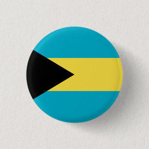 Bahamas-Flagge Button