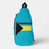 Bahamas-Flagge Crossbody Bag (Vorderseite)