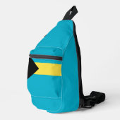 Bahamas-Flagge Crossbody Bag (Rechte Ecke)