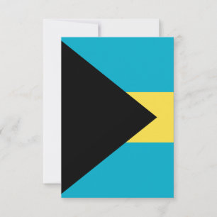 Bahamas-Flagge Dankeskarte