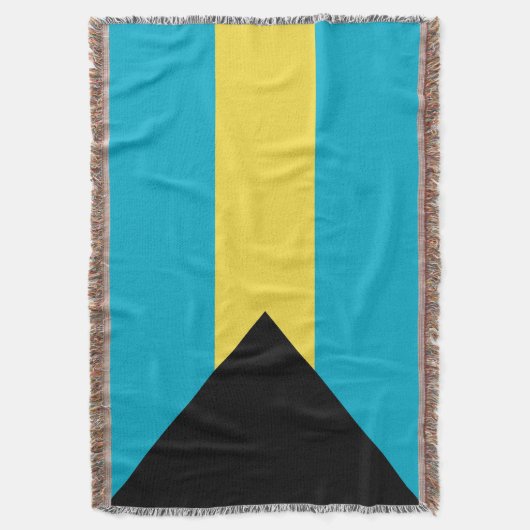 Bahamas-Flagge Decke (Vorderseite Vertikal)