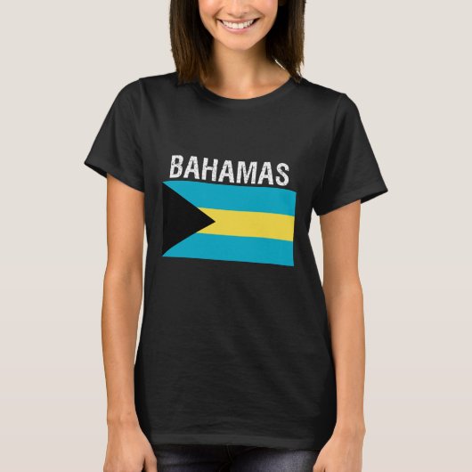 Bahamas, Flagge der Bahamas T-Shirt (Vorderseite)