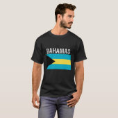 Bahamas, Flagge der Bahamas T-Shirt (Vorne ganz)