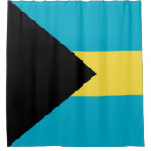 Bahamas-Flagge Duschvorhang (Vorderseite)