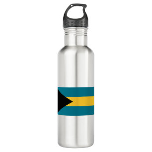 Bahamas-Flagge Edelstahlflasche