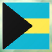 Bahamas-Flagge Fensteraufkleber (Blatt 3)