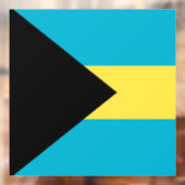 Bahamas-Flagge Fensteraufkleber (Blatt 2)