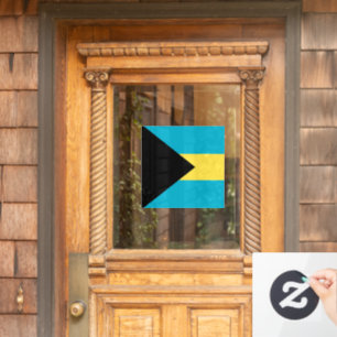 Bahamas-Flagge Fensteraufkleber