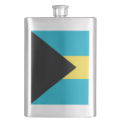 Bahamas-Flagge Flachmann (Vorderseite)