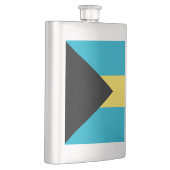 Bahamas-Flagge Flachmann (Rechts)